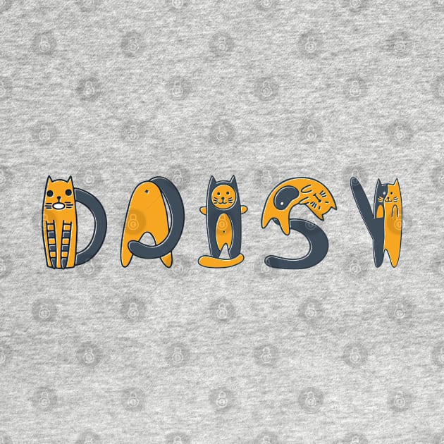 Daisy | Girl Name | Cat Lover | Cat Illustration by LisaLiza